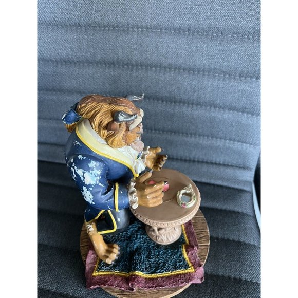 Disney THE BEAST WITH ROSE Figurine Beauty and the Beast Figure RARE- AS IS READ - Picture 8 of 10